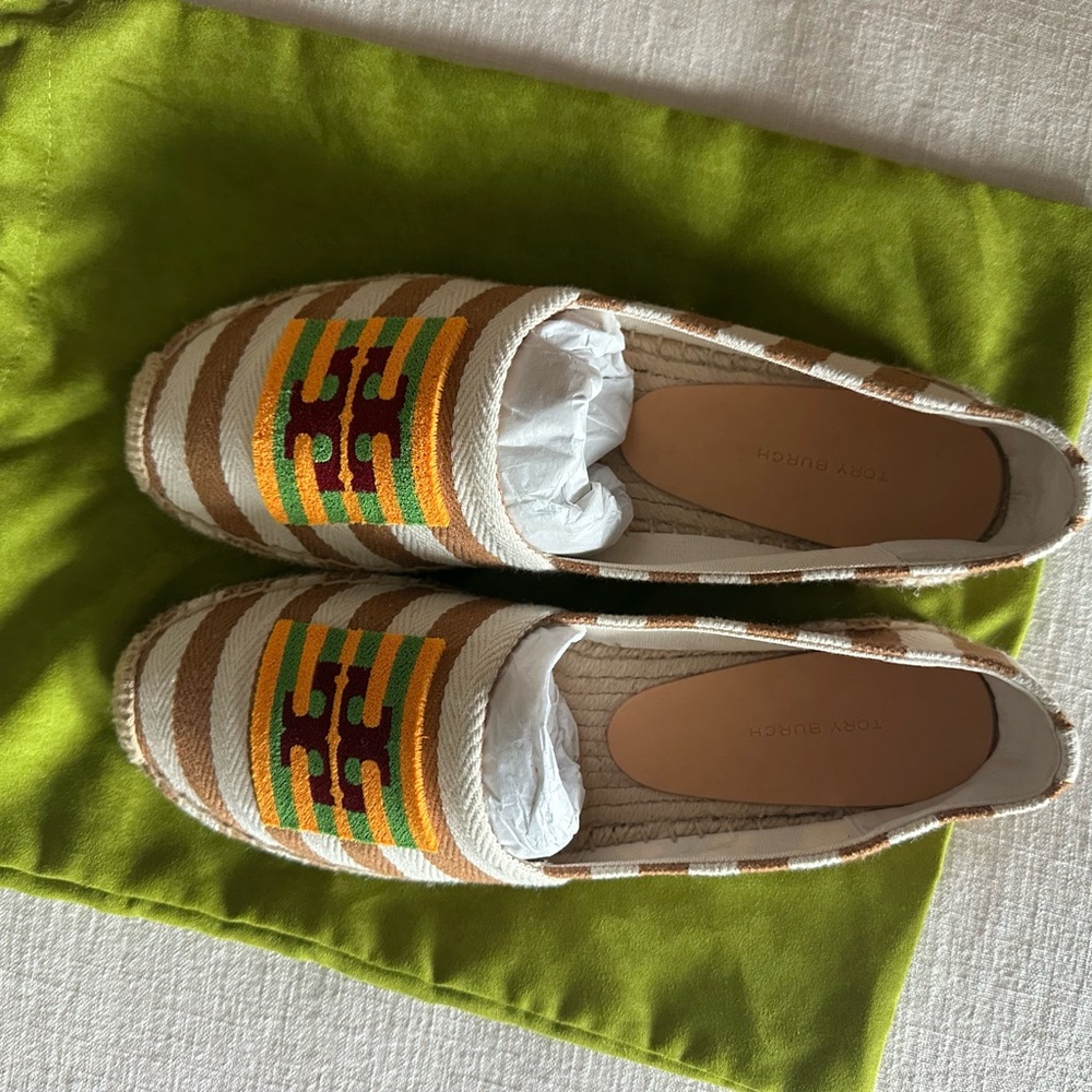 Tory Burch Multicolor Striped Espadrilles